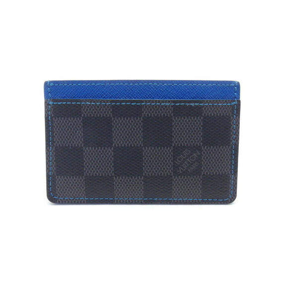 Louis Vuitton Case Black Damier Graphite Porte Card Carte - Picture 1 of 9
